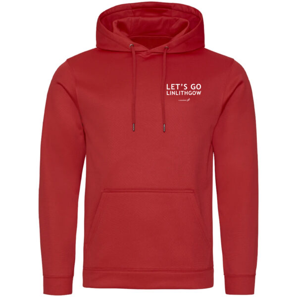Let's Go Linlithgow Red Hoodie